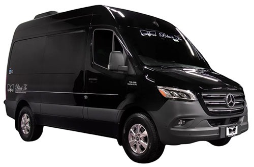 Black Tie Trans Mercedes Sprinter 6 passenger Limo Service